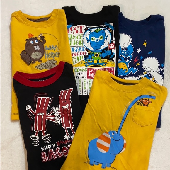 24 month boy long sleeve shirts